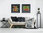 framed Hundertwasser art prints in a set of two