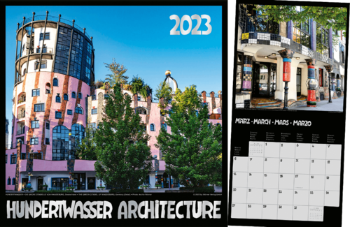 Small Hundertwasser Architecture Calendar 2023
