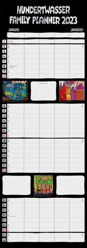 Hundertwasser Family Planner Art 2023