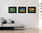 Framed Hundertwasser art prints in a set of three
