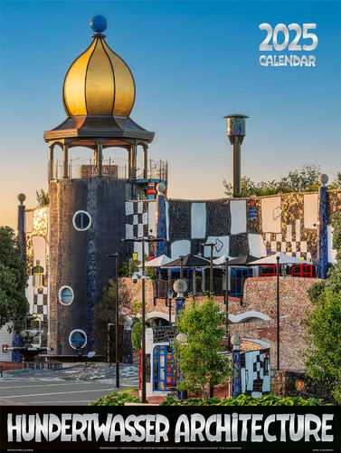 Large Hundertwasser Architecture Calendar 2025